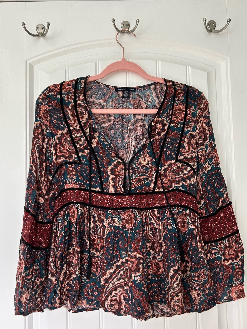 Boho peasant top